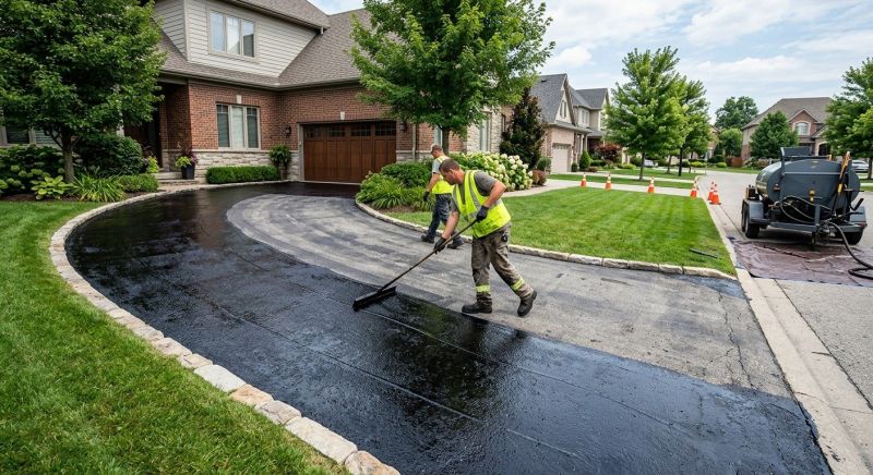 Residential Driveway Sealcoating in Grand Rapids, MI